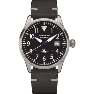Flieger Leather / Black Black Dial