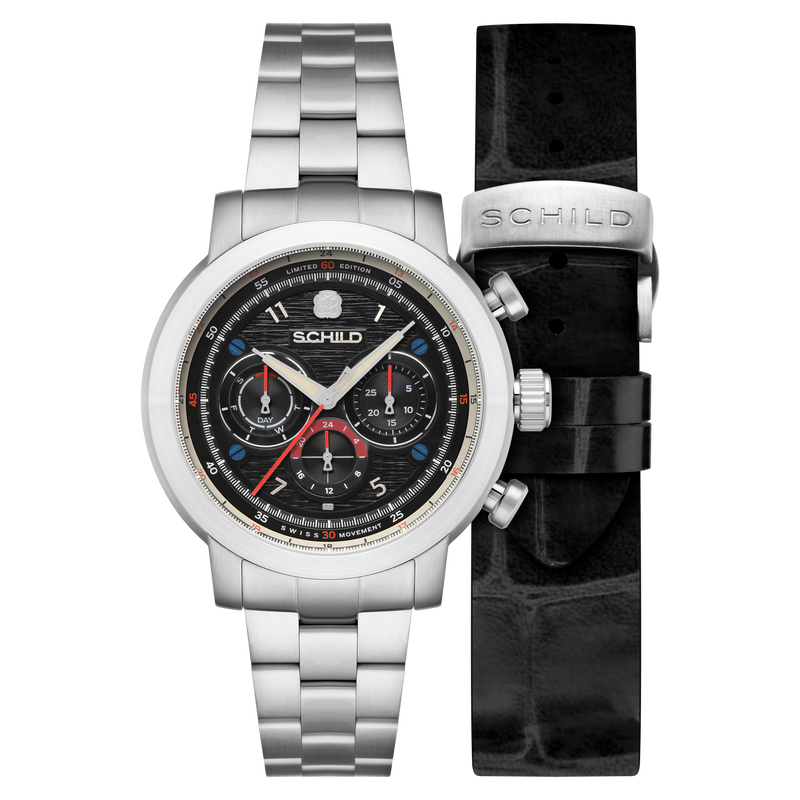 HEINRICH SWISS MULTIFUNCTION LIMITED EDITION LIMITED EDITION BLACK / STAINLESS STEEL | Black Dial
