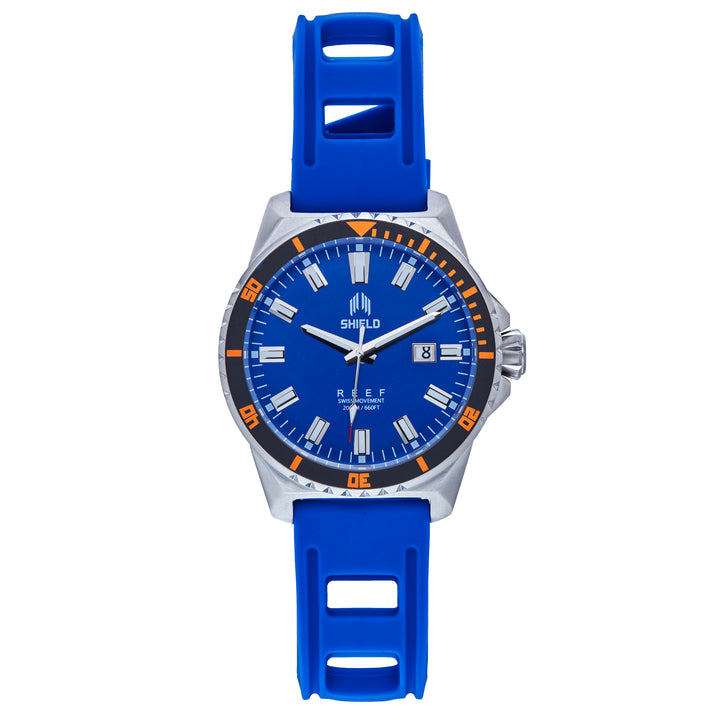 Reef Strap Watch w/Date Blue | Blue Dial