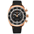 Monaco Black/Leather/Black Dial/Gold Case | Black Dial