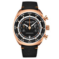 Monaco Black/Leather/Black Dial/Gold Case | Black Dial