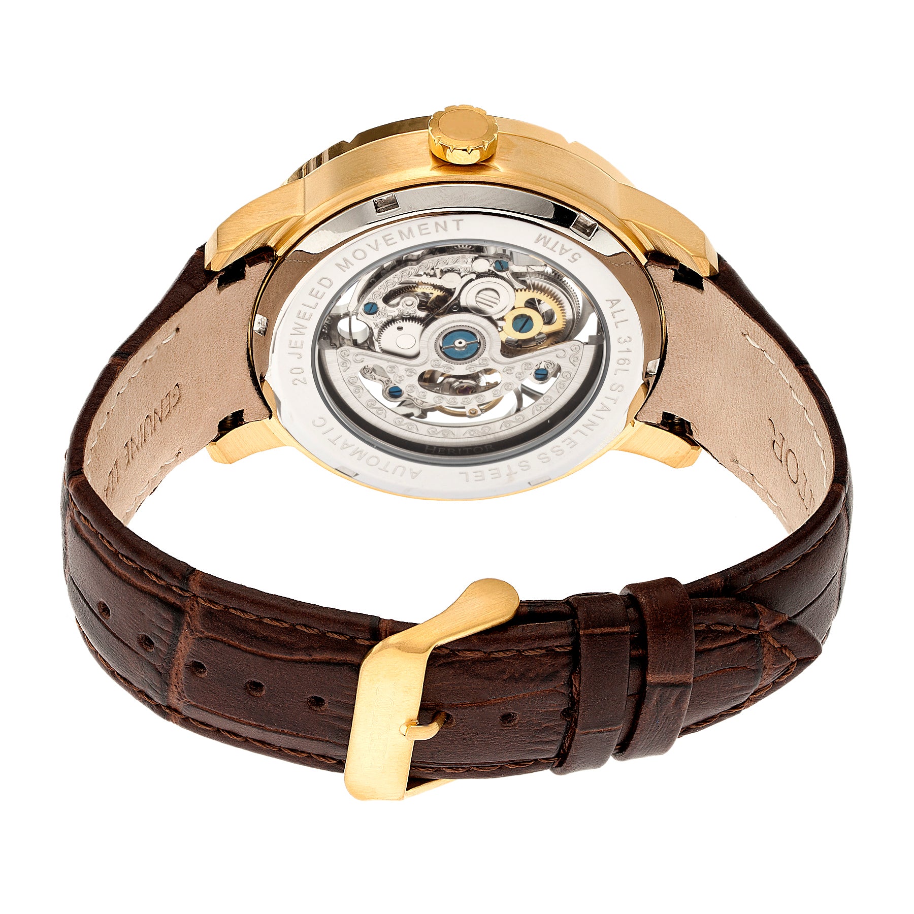 Ryder Brown/Gold Silver Dial
