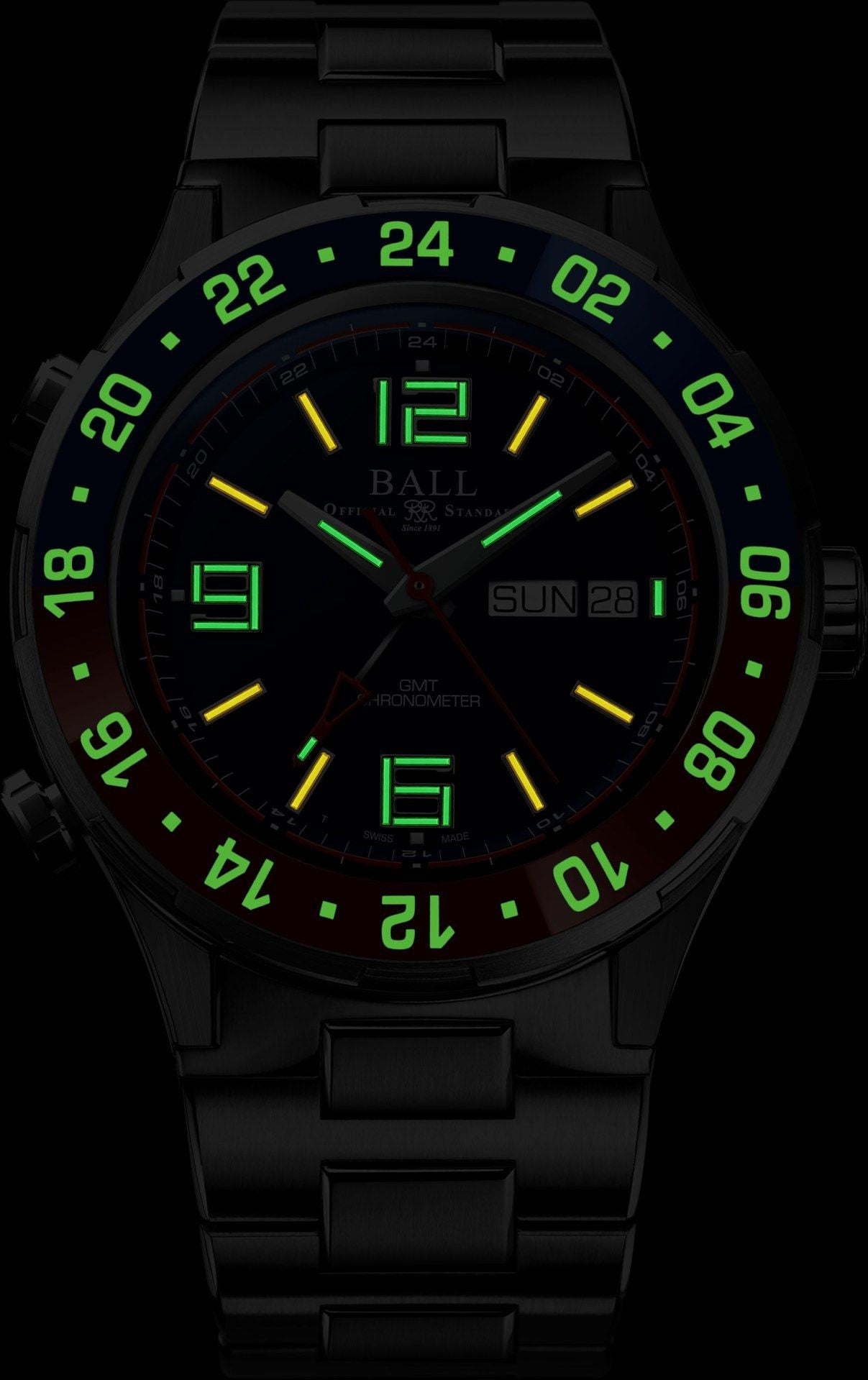 Roadmaster Marine GMT (Blue / Titanium) | Black Dial