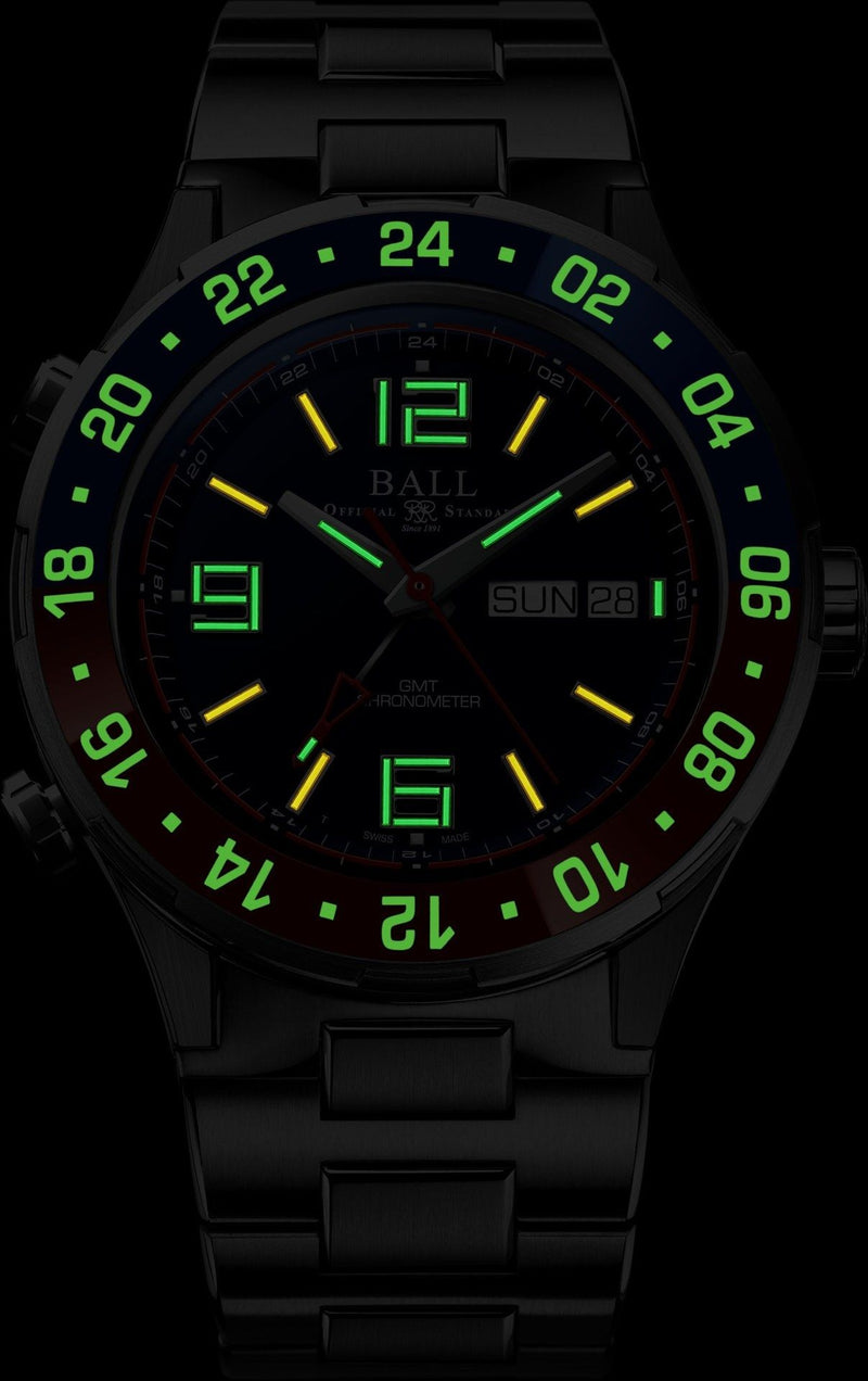 Roadmaster Marine GMT (Blue / Titanium) | Black Dial