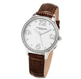 Vogue-560.01 Brown Leather | Silver Dial