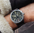 Spitfire Chronograph Black  / Leather | Black Dial