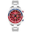 ATLAS DUAL TIME CHRONOGRAPH RED / STAINLESS STEEL | Red Dial