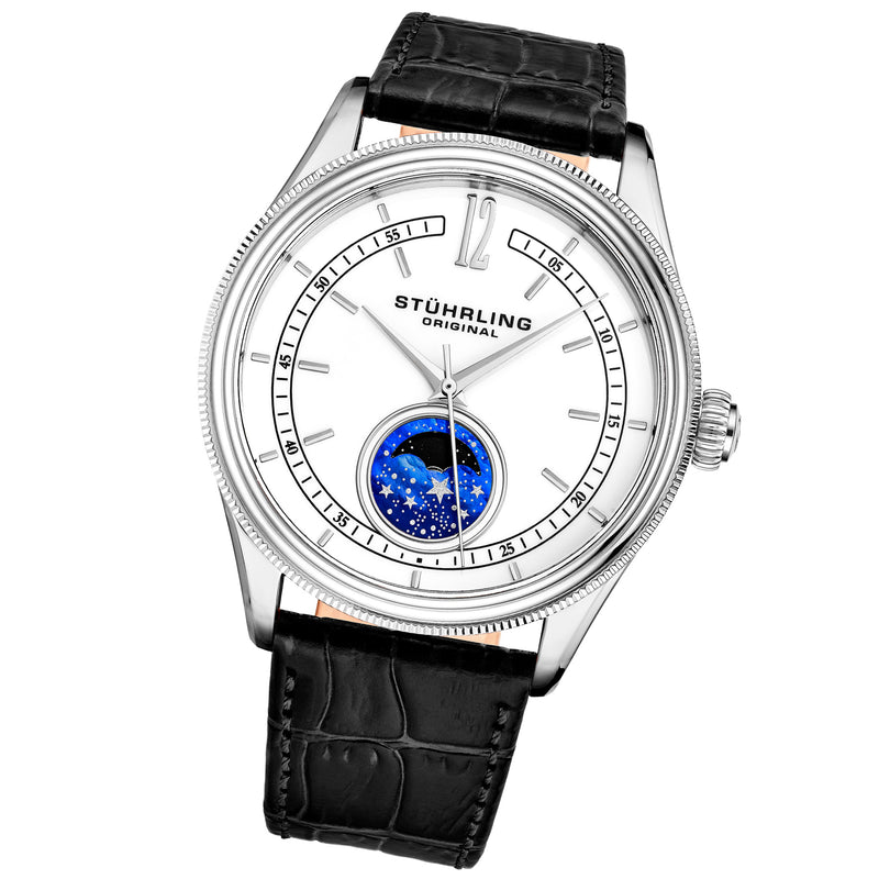 Symphony Black/Leather/White Dial/Silver Case 897.01 | White Dial