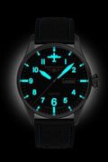 Aviation Tornado Black Dial with Blue | Black Dial