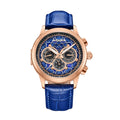 Apostle Custom Enamel Dial Watch Blue/Rose Gold | Multi-colored Dial