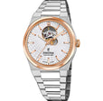 Riv Open Heart Silver / Stainless Steel | Silver Dial