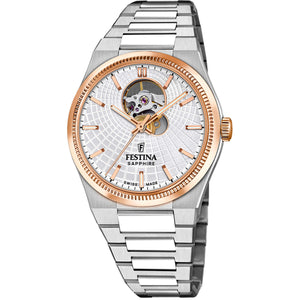 Riv Open Heart Silver / Stainless Steel | Silver Dial