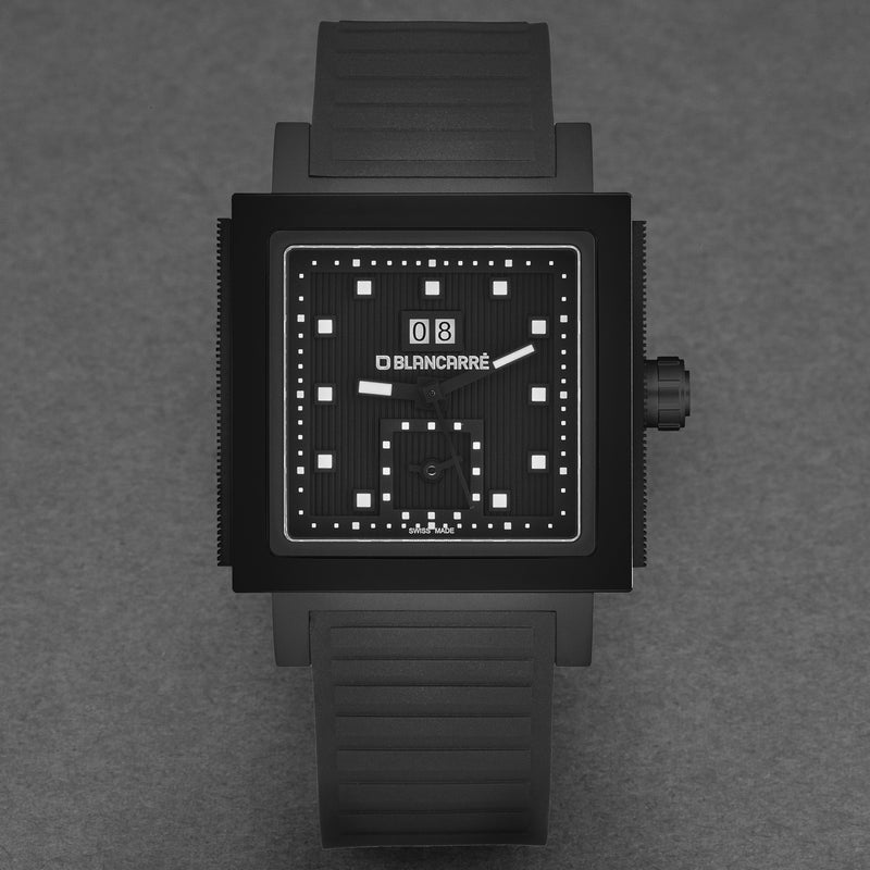 Square BC0151T2C201.01 / Matt black | Matt black Dial
