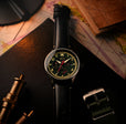 Mckellar Dual Time Green / Leather | Green Dial