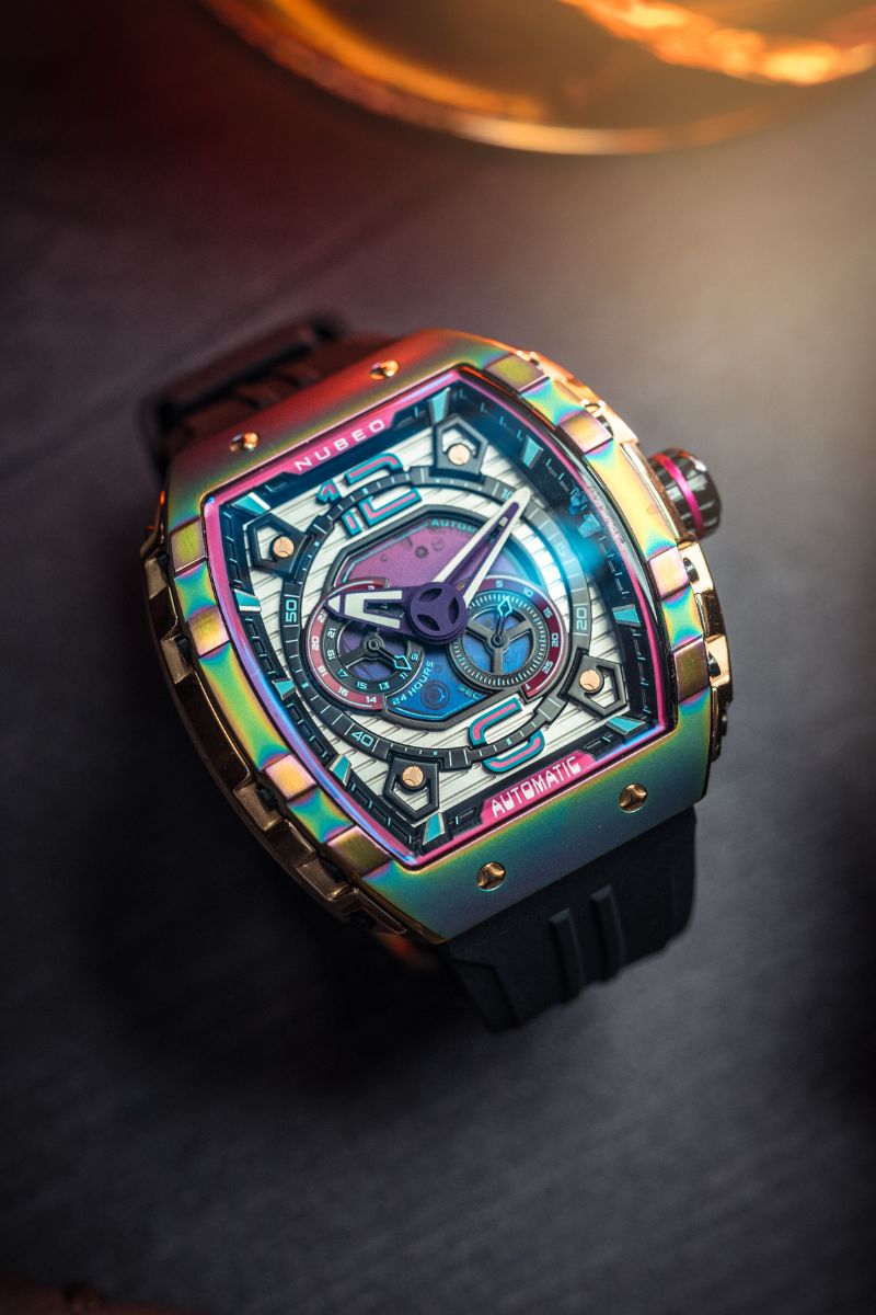 Magellan 24H Automatic Rainbow / Rubber | White Dial