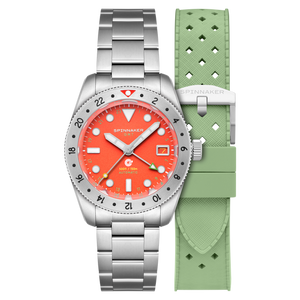 Croft 39 GMT Automatic Red / Stainless Steel | Red Dial