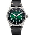 Flieger Leather / Green Green Dial