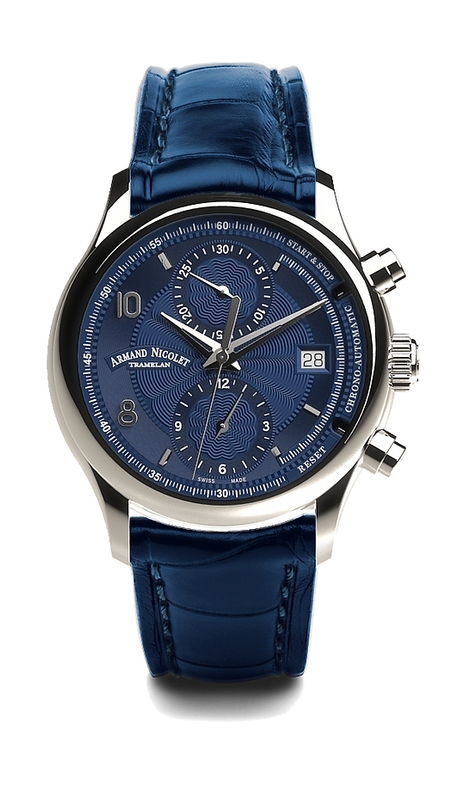 M02-4 Blue/Leather | Blue Dial
