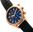 Lacroix Rose Gold/Black | Blue Dial