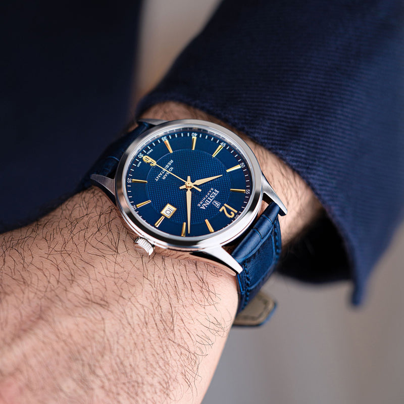 Classic Blue / Leather Blue Dial