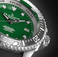 Damascus Swiss Automatic SW200 Deep Marine Explorer II Damascus/Green Dial | Green Dial