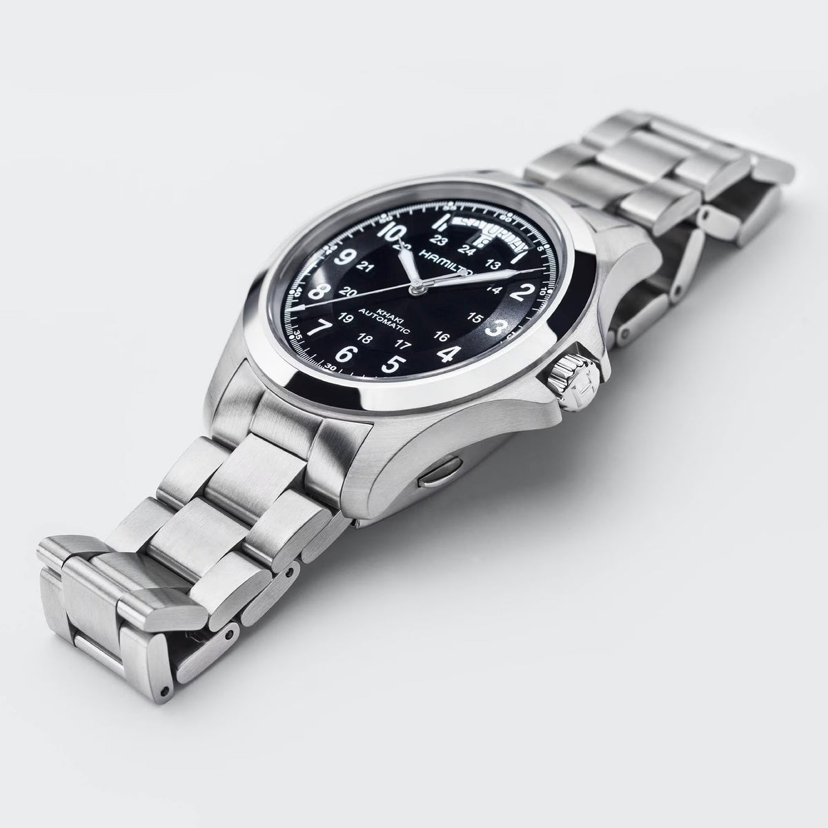 KHAKI FIELD Black / Stainless Steel Black Dial