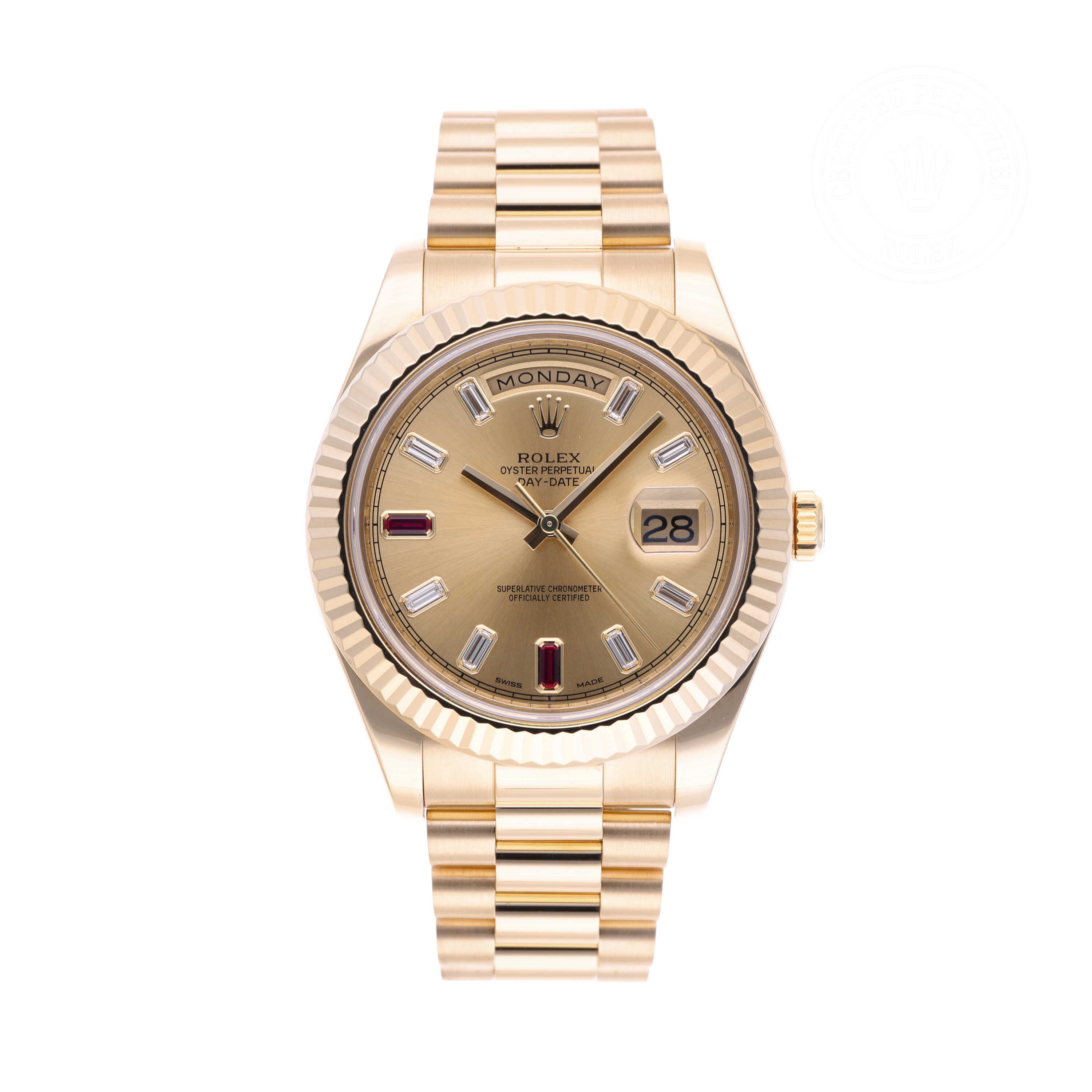 Pre Owned Rolex Datejust II Champagne Solid 18CT Gold 41mm- Ref