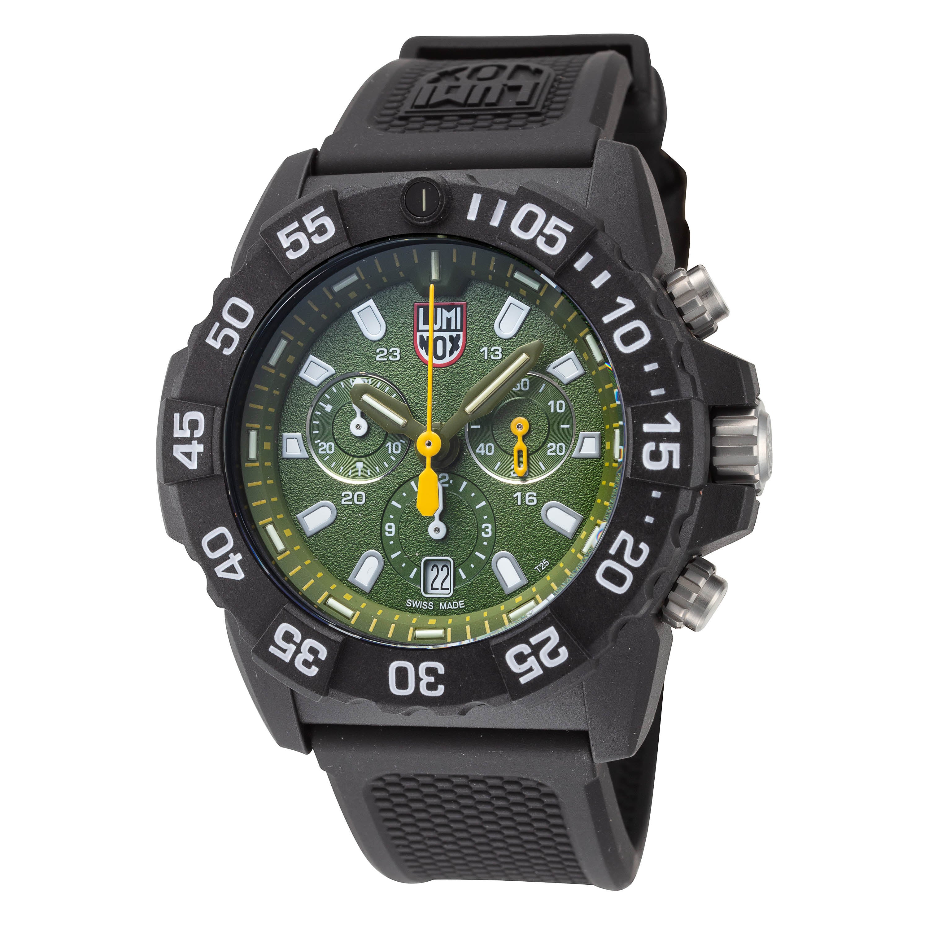 Navy Seal 45mm / White and Green / Black | White and Green Dial