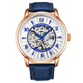 Legacy Blue/Silver/RG Leather | Silver Dial