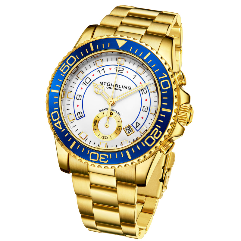 Aquadiver 3966 Gold/Stainless Steel | White Dial