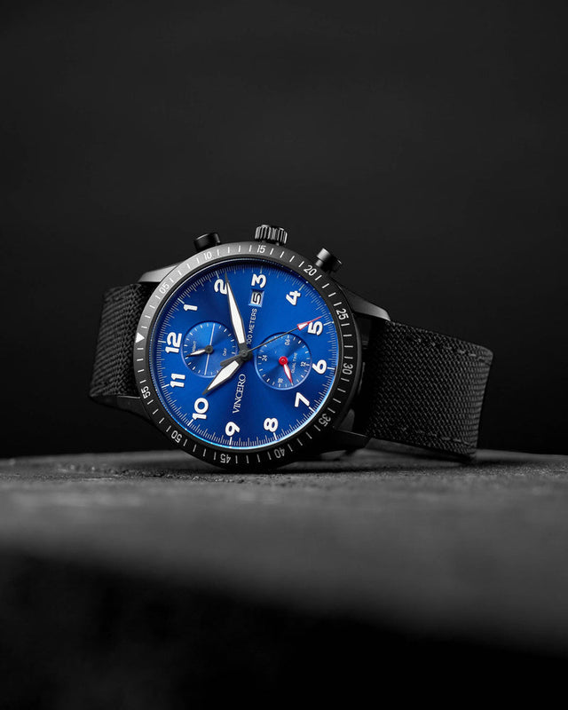 THE ALTITUDE - MATTE BLACK/COB | Blue Dial