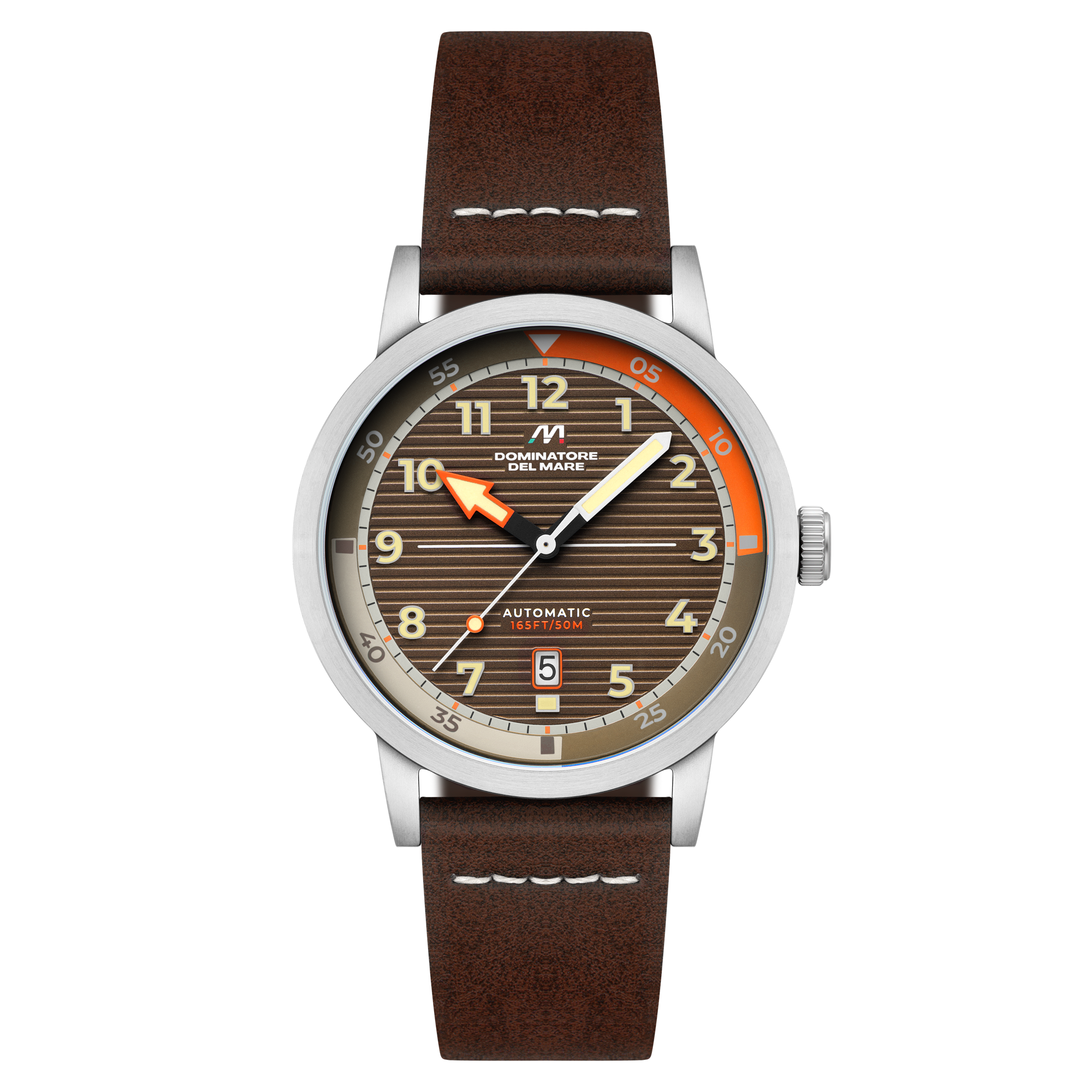 Camogli Automatic Brown / Brown Leather | Brown Dial