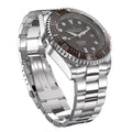 Deep Marine Explorer Swiss Automatic II Silver bezel | Brown Dial