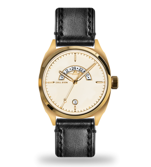Discovery Series Gold Cream White Dial