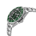 Haurex Italy Barracuda (316L Case, Green Sunray Dial, Ceramic Bezel, 316L Stainless Steel Bracelet)