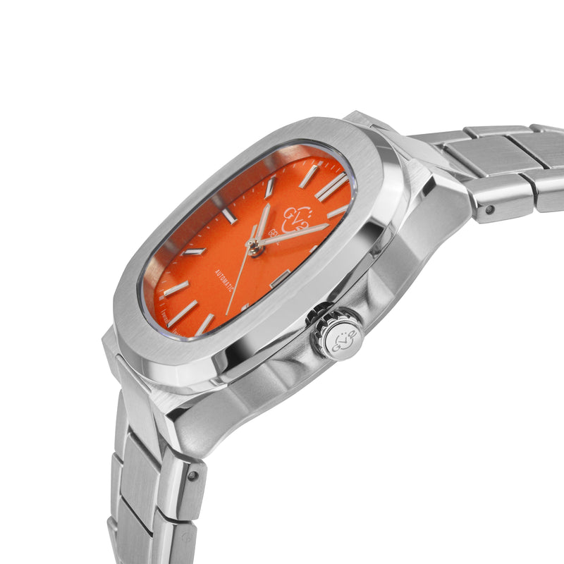 Potente Swiss made Automatic  Orange Stainless steel | Orange Dial
