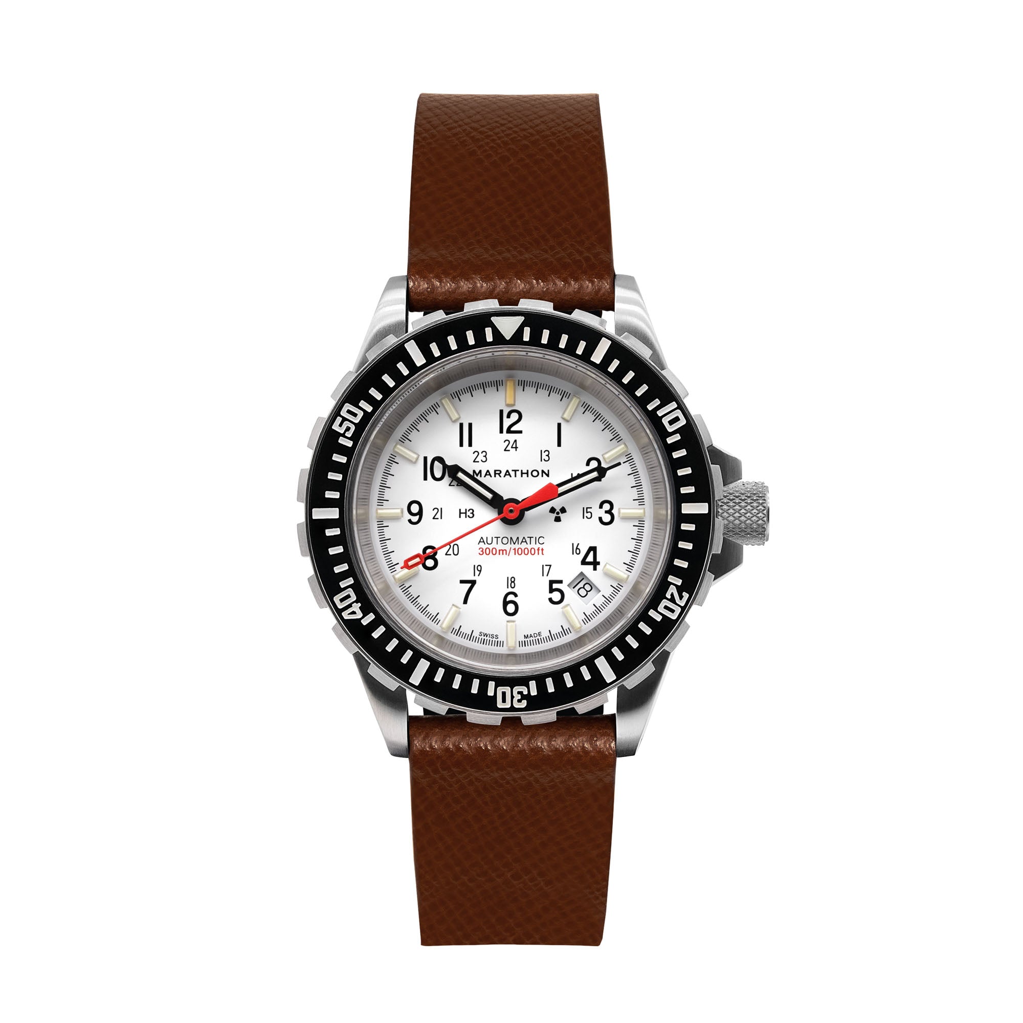 STRAP, 20mm, ITALIAN LEATHER, CROSS HATCH, STEEL BUCKLE, COGNAC, XL ITALIAN LEATHER, CROSS HATCH