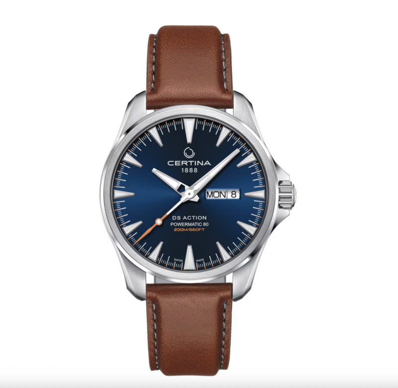 DS Action Day Date Powermatic 80 Blue | Blue Dial