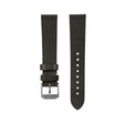 STRAP, 20mm, ITALIAN LEATHER, CROSS HATCH, STEEL BUCKLE, MOSS GREEN, XL ITALIAN LEATHER, CROSS HATCH