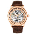 Legacy Automatic Skeleton Watch Brown/Leather | Salmon Dial