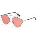 So Real Pops Silver and Havana Frame, Grapefruit Lens |  Dial