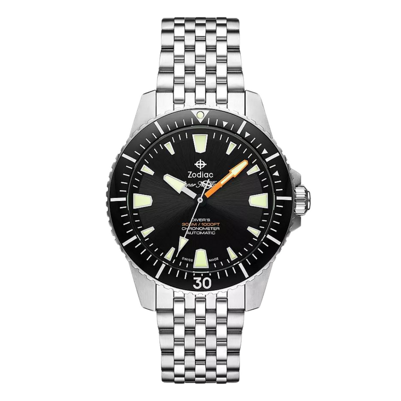 Super Sea Wolf Pro-Diver Automatic COS-C Certified Black Dial / Black Bezel | Black Dial