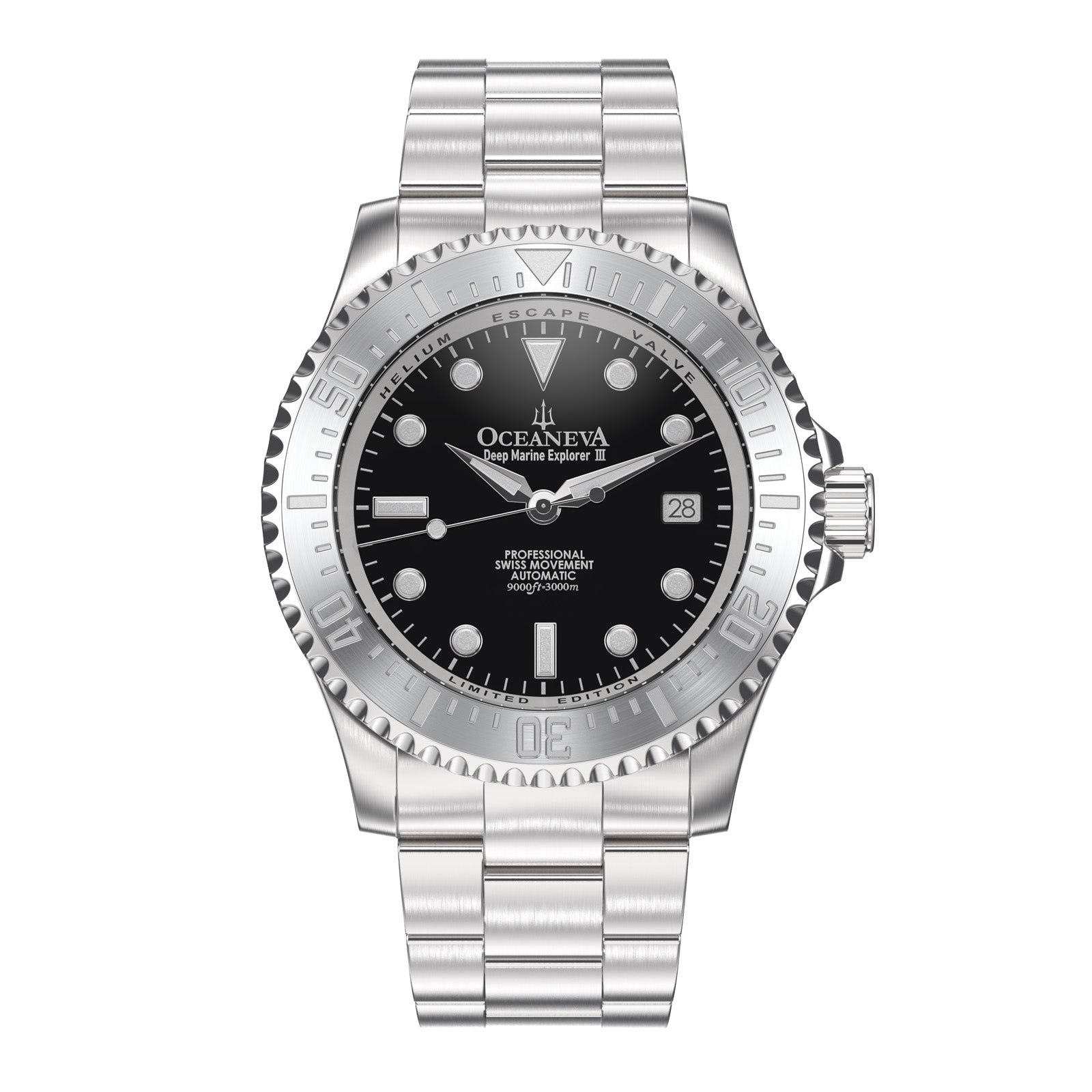 Deep Marine Explorer III – Black Dial