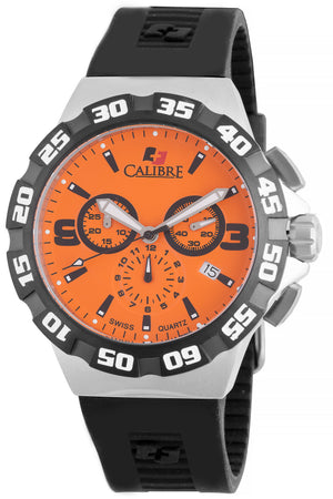 Lancer Orange-Black Chronograph | Orange Dial