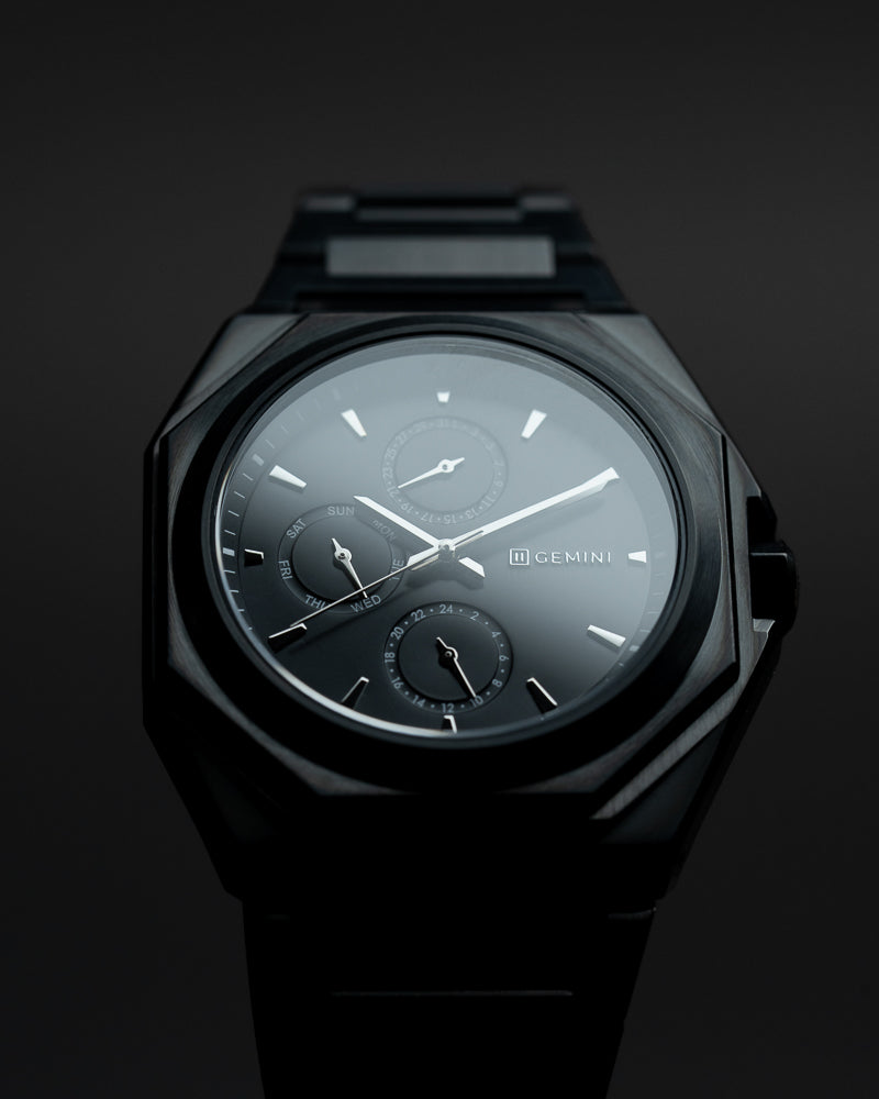 Ferro Black Black | Black Dial – Watch Gang Ferro Black Black | Black Dial – Watch Gang