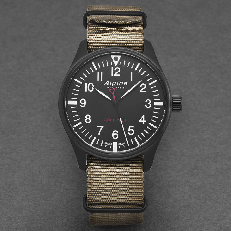 Startimer Pilot AL235B4FBS6 / Black | Black Dial