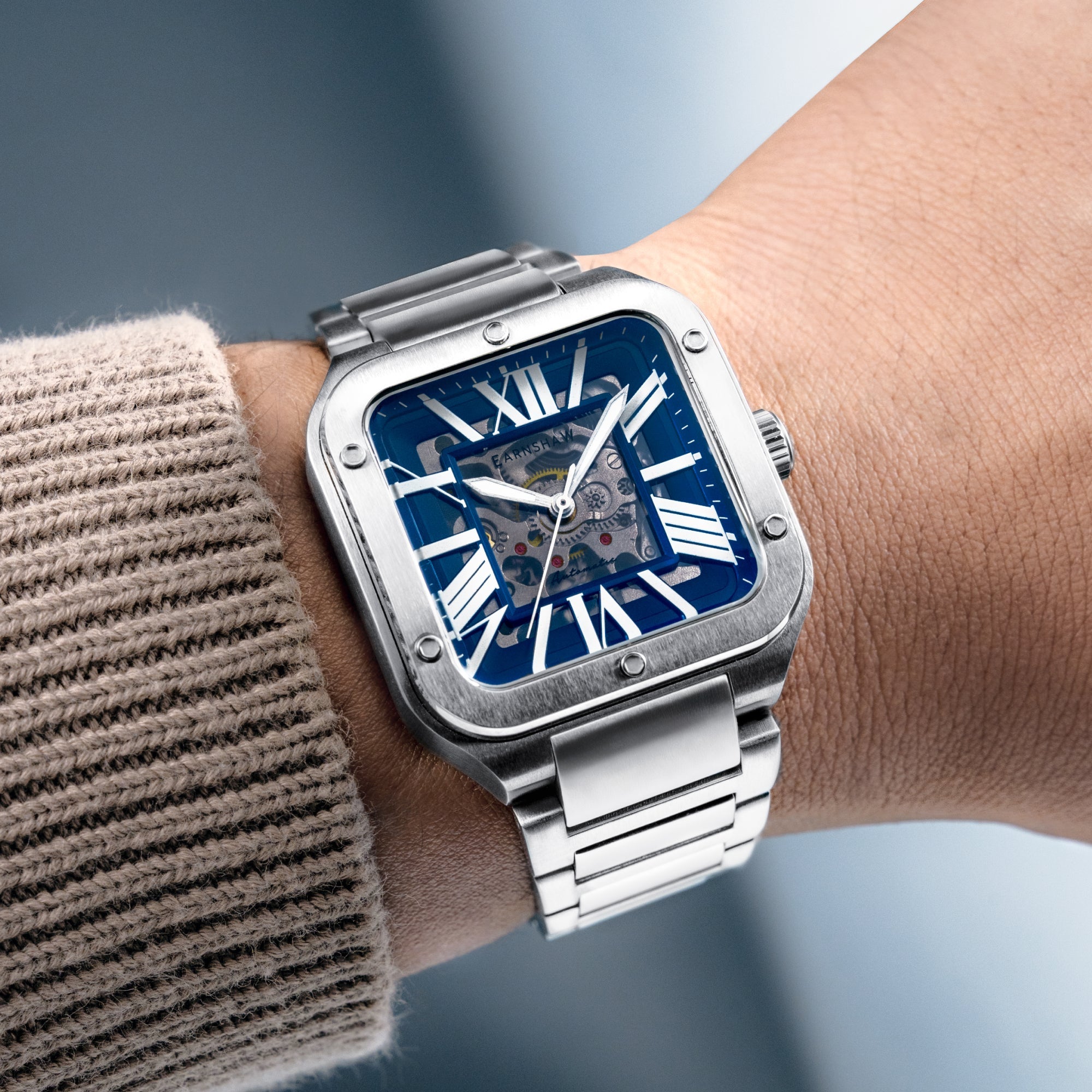 Engineer Lennox Skeleton Automatic Blue / Stainless Steel | Blue