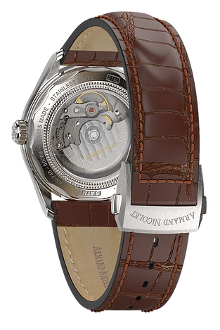 M02 Silvered/ Leather | Silver Dial