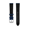 STRAP, 20mm, ITALIAN LEATHER, CROSS HATCH, PARKERIZED BUCKLE, ROYAL BLUE, XL ITALIAN LEATHER, CROSS HATCH |  Dial