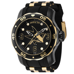 NHL San Jose Sharks NHL San Jose Sharks | Black and Gold Dial